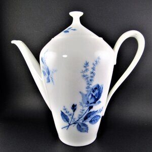 VINTAGE H&G SELB BAVARIA HEINRICH ECHT KOBALT TEAPOT COFFEE 48 OZ (E14)